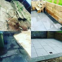paving decking sleeper wall steps chesterfield